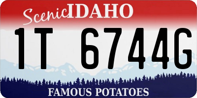 ID license plate 1T6744G