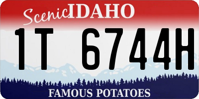 ID license plate 1T6744H
