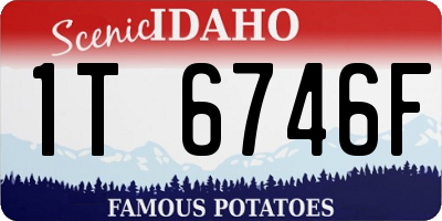 ID license plate 1T6746F