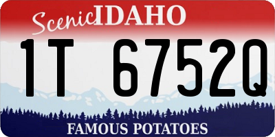 ID license plate 1T6752Q