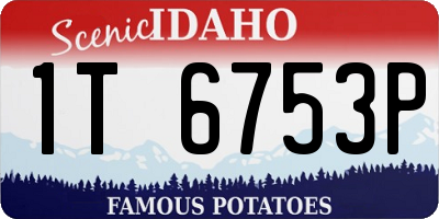 ID license plate 1T6753P