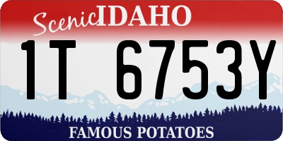 ID license plate 1T6753Y