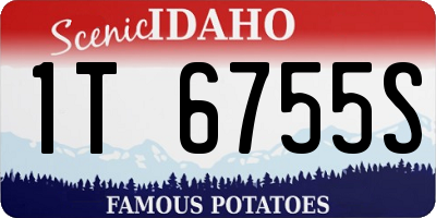 ID license plate 1T6755S