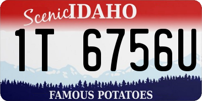 ID license plate 1T6756U