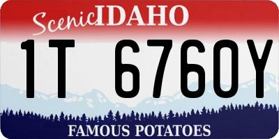 ID license plate 1T6760Y