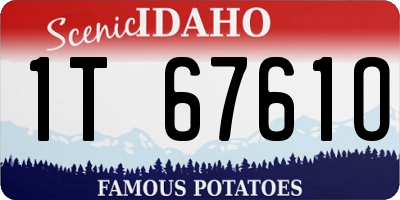 ID license plate 1T6761O