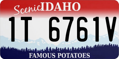 ID license plate 1T6761V