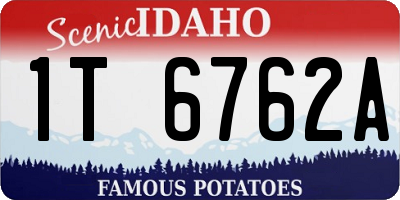 ID license plate 1T6762A