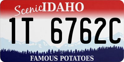 ID license plate 1T6762C