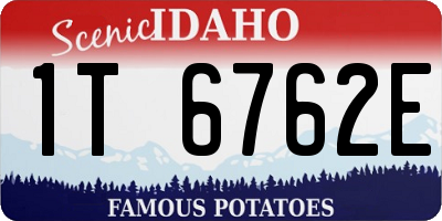 ID license plate 1T6762E