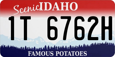ID license plate 1T6762H