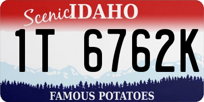 ID license plate 1T6762K
