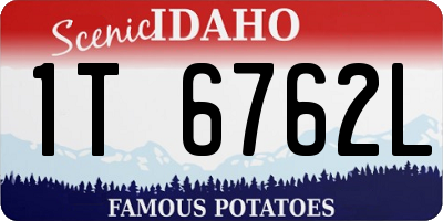 ID license plate 1T6762L