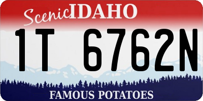 ID license plate 1T6762N