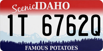 ID license plate 1T6762Q