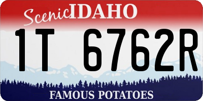 ID license plate 1T6762R