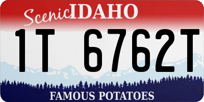 ID license plate 1T6762T