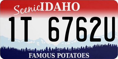 ID license plate 1T6762U