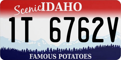 ID license plate 1T6762V