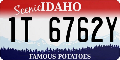 ID license plate 1T6762Y