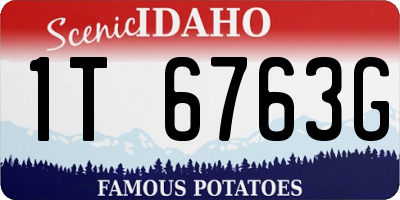 ID license plate 1T6763G