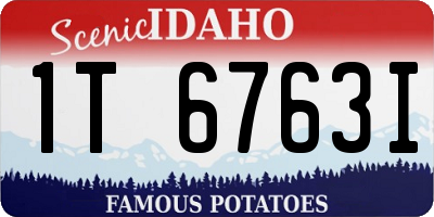 ID license plate 1T6763I