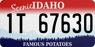 ID license plate 1T6763O