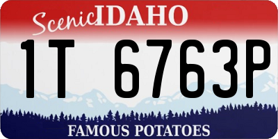 ID license plate 1T6763P