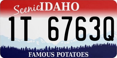 ID license plate 1T6763Q