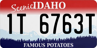 ID license plate 1T6763T