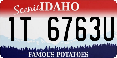 ID license plate 1T6763U