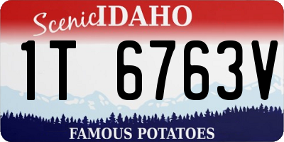 ID license plate 1T6763V