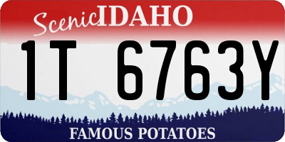 ID license plate 1T6763Y