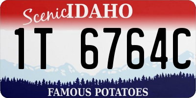 ID license plate 1T6764C