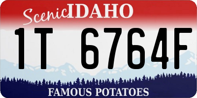 ID license plate 1T6764F