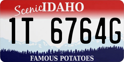 ID license plate 1T6764G