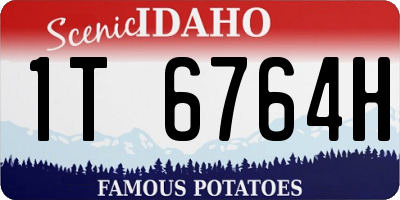 ID license plate 1T6764H