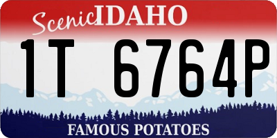 ID license plate 1T6764P