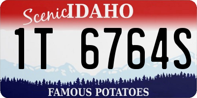 ID license plate 1T6764S