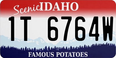 ID license plate 1T6764W