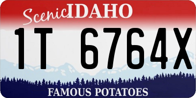 ID license plate 1T6764X