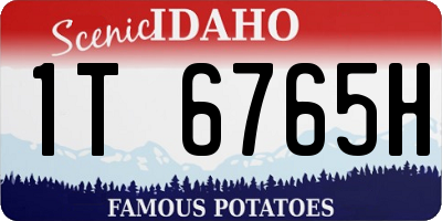 ID license plate 1T6765H