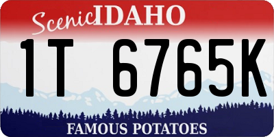 ID license plate 1T6765K