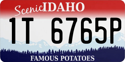 ID license plate 1T6765P