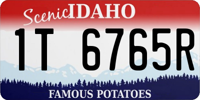 ID license plate 1T6765R