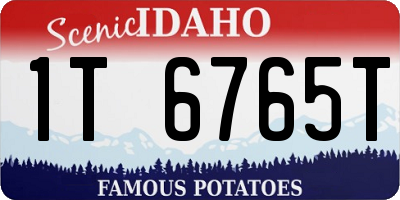 ID license plate 1T6765T