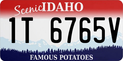 ID license plate 1T6765V