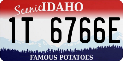 ID license plate 1T6766E