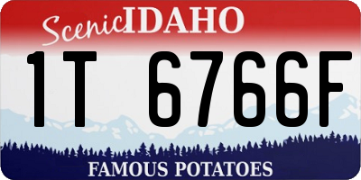ID license plate 1T6766F