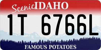 ID license plate 1T6766L